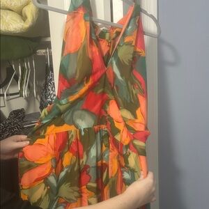 Floral Maxi Dress with V-Neck